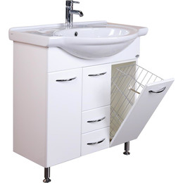 Тумба напольная с раковиной Onika Моника 75 см 107502 (с корзиной) фото 