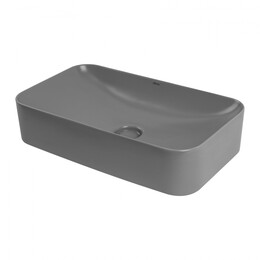 Раковина-чаша Abber Rechteck 60 см AC2204MG, серый матовый фото 