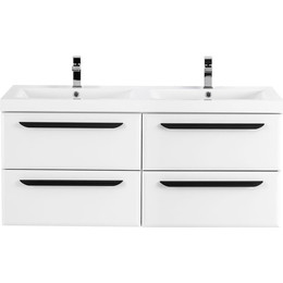 Тумба подвесная с раковиной Cezares ECO-1200-4C-SO-2-BO+CZR-1200/480-2-LV-MR-ECO 120 см, Bianco Opaco фото 