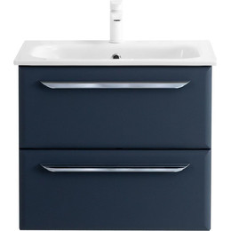 Тумба подвесная с раковиной Cezares ECO-CER-600-2C-SO-GR-P 60 см, Grafito фото 