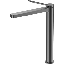 Смеситель для раковины высокий Azario Vise AZ-VQQ168R30AJ, графит, Цвет производителя: оружейная сталь фото 