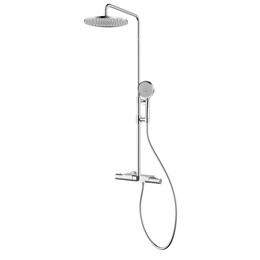 Душевая стойка с термостатом Azario Piano AZ-678U87ZA8-1DA1K17A-JR3A50AC, Цвет производителя: хром фото 