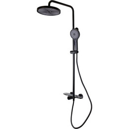 Душевая стойка Bronze de Luxe Icon 80112CB, черный матовый фото 