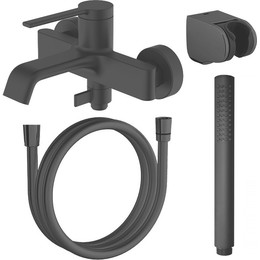 Смеситель для ванны Azario Vincente AZ-VRZ238326PA, черный, Цвет производителя: чёрный фото 