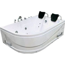 Ванна акриловая Loranto с подголовниками и смесителем CS-806 R 170х116 см (Без гидромассажа) фото 