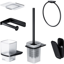 Набор аксессуаров для ванной комнаты Am.Pm Inspire V2.0 AK50D1206B, черный фото 