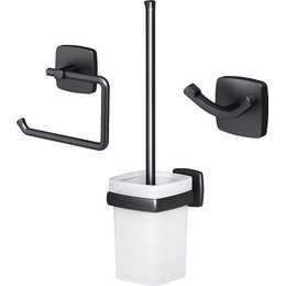 Набор аксессуаров для ванной комнаты Am.Pm Gem AK90T2003B, черный фото 