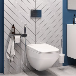 Набор подвесной унитаз с гигиеническим душем Am.Pm Inspire V2.0 CK50H0603W фото 