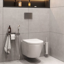 Набор подвесной унитаз с гигиеническим душем Am.Pm Sense CK74H0403W фото 