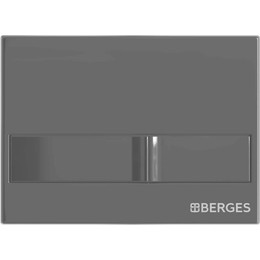 Кнопка смыва Berges Wasserhaus Line 040016, черный глянцевый фото 