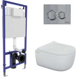 Инсталляция Berges Wasserhaus Novum с подвесным унитазом Ego Rimless 043249 фото 