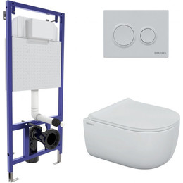 Инсталляция Berges Wasserhaus Novum с подвесным унитазом Ego Rimless 043250 фото 