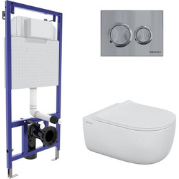 Инсталляция Berges Wasserhaus Novum с подвесным унитазом Ego XL Rimless 043302 фото 