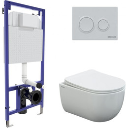 Инсталляция Berges Wasserhaus Novum с подвесным унитазом Ventas Rimless 043239 фото 