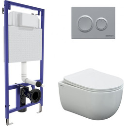 Инсталляция Berges Wasserhaus Novum с подвесным унитазом Ventas Rimless 043240 фото 