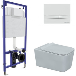 Инсталляция Berges Wasserhaus Novum с подвесным унитазом Floe Rimless 043283 фото 
