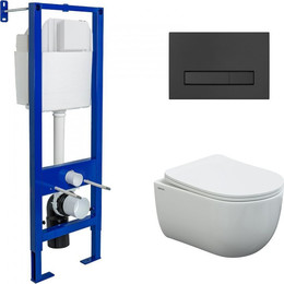 Инсталляция Berges Wasserhaus Atom с подвесным унитазом Ventas Rimless 043306 фото 