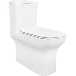 Унитаз-моноблок безободковый Creo Ceramique One ON0102 с крышкой микролифт фото 