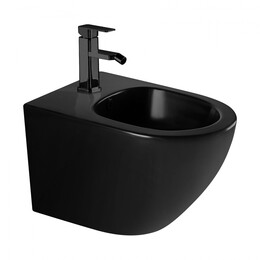 Биде подвесное Abber Bequem AC1150MB, черный матовый фото 