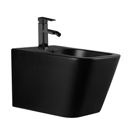Биде подвесное Abber Rechteck AC1250MB, черный матовый фото 