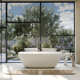 Ванна отдельностоящая Abber Stein 170x72 см AS9612-1.7, белый матовый фото 