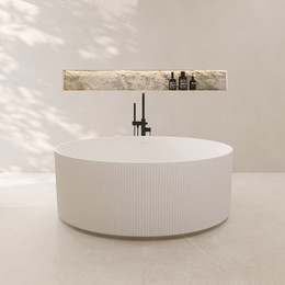 Ванна отдельностоящая Abber Stein 150x150 см AS9679, белый матовый фото 