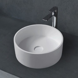 Раковина-чаша Abber Stein 40 см AS2612, белый матовый фото 