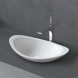 Раковина-чаша Abber Stein 60 см AS2606, белый матовый фото 