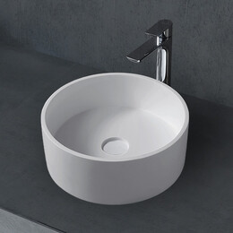 Раковина-чаша Abber Stein 40 см AS2612, белый матовый фото 