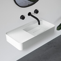 Раковина подвесная Abber Stein 80 см AS2627-0.8, белый матовый фото 