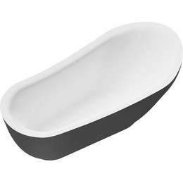 Ванна отдельностоящая Grossman Style 180x89 см GR-2303MB, черный матовый фото 