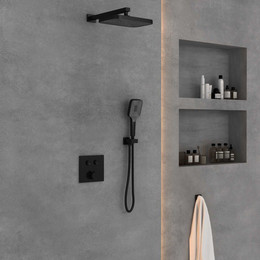 Душевая система для душа Vincea VSFW-4211MB, черный фото 