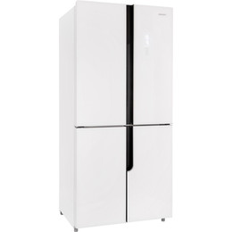 Холодильник Side by Side NordFrost RFQ 510 NFGW inverter (белое стекло) фото 