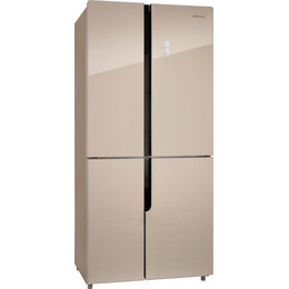 Холодильник Side by Side NordFrost RFQ 510 NFGY inverter (бежевое стекло) фото 