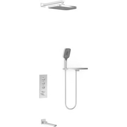 Душевая система для ванны с термостатом Vincea VSFW-431T1RCH фото 