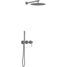 Душевая система для душа Vincea Groove VSFW-4G01GM, вороненая сталь фото 