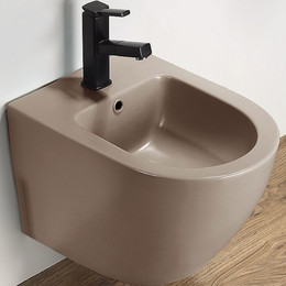 Биде подвесное CeramaLux В2342BDMC, капучино фото 