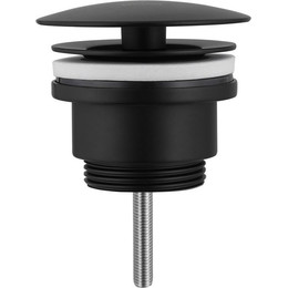 Донный клапан Abber AF0012B, черный матовый фото 