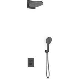 Душевая система для душа с термостатом Vincea Inspire VSFW-3I21T1MB, черный фото 