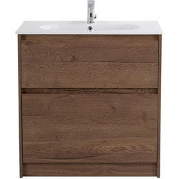 Тумба напольная с раковиной BelBagno KRAFT-1000-2C-PIA-RT 100 см, Rovere Tabacco (раковина BB1010/465-LV-VTR-BL) фото 