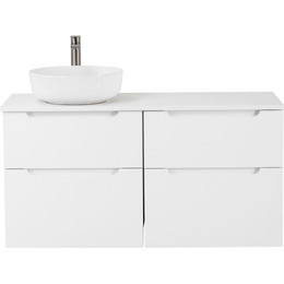 Тумба подвесная со столешницей BelBagno Etna 120 см ETNA-H60-600-2C-SO-BL-P+EK-120-AS-BO-L, Цвет фасада: Bianco Lucido фото 