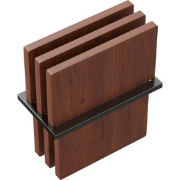 Вставка-держатель с досками Omoikiri FP-04 GM 4999114, вороненая сталь фото 