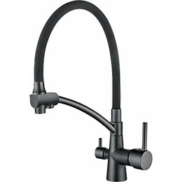 Смеситель для кухни Ledeme L4855U-12, графит фото 