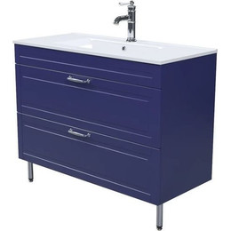 Тумба напольная с раковиной Iddis Oxford 100 см OXF10N1i95K, синий фото 