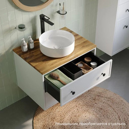 Тумба подвесная со столешницей Iddis Torr 70 см TOR70WBi95K, белый матовый фото 