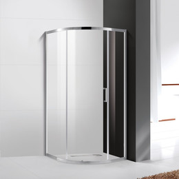 Душевое ограждение Cezares Molveno R-1 100х100 см, хром/прозрачное фото 