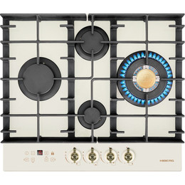 Газовая варочная поверхность Hiberg VM 6145 RY (бежевое стекло) фото 