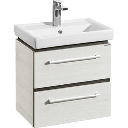 Тумба подвесная с раковиной Акватон Ронда 55 см 1A2076K1RSC20, дуб соммерсет фото 