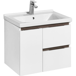 Тумба подвесная с раковиной Акватон Рене 60 см 1A2585K0NRC80, белый фото 