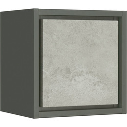 Шкаф подвесной Акватон Уэльс 30 см 1A267803WA6A0, графит/серый бетон фото 